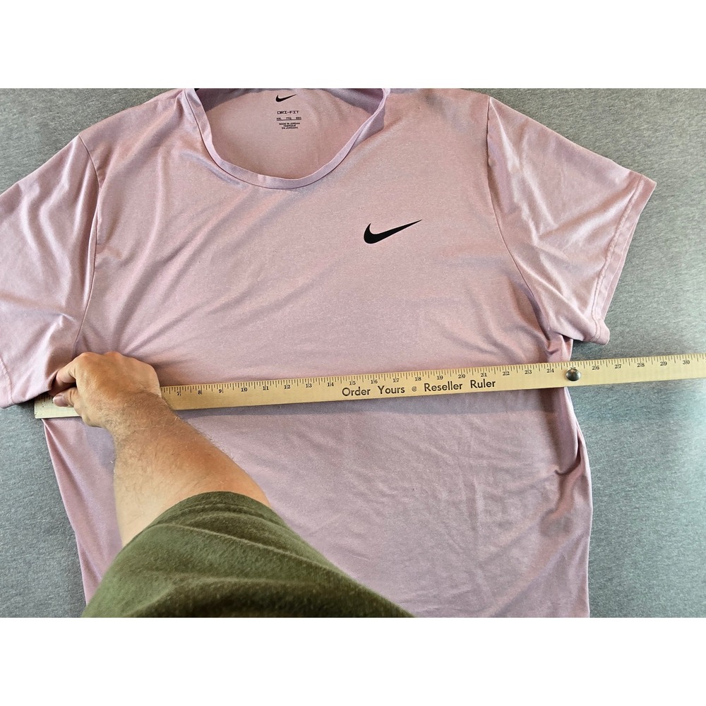 Nike Pro Dri-FIT T-Shirt Mens XXL Pink Short Sleeve Athletic CZ1181-698 Athletic - Picture 8 of 9